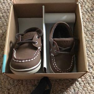 Size 2 boy Sperrys